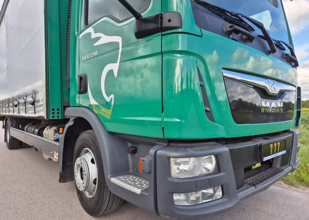 Curtainsider truck MAN TGL 12.250 6.2m AUTOMAT KLIMA z Niemiec ESP nowe opony EURO 6 / 4.75 rozstaw / zawiesie na wózek widłowy / TOP STAN / okazja nauka jazdy MOŻLIWOŚĆ DOSTOSOWANIA 12t: picture 12