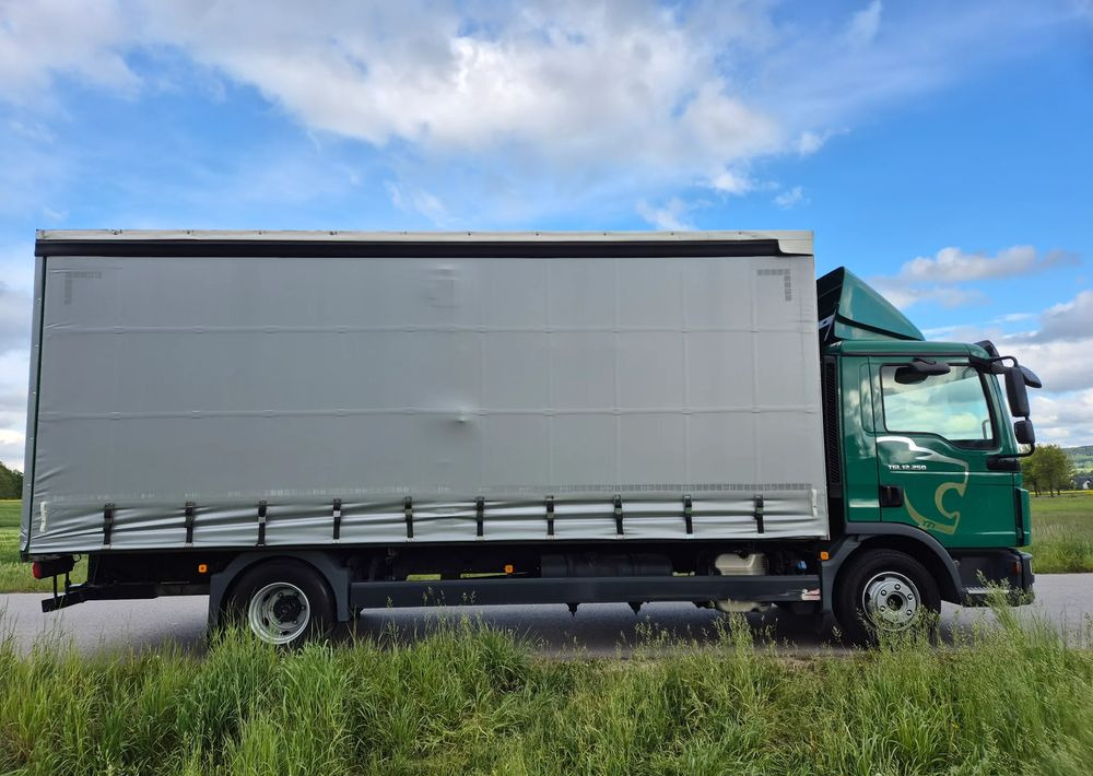 Curtainsider truck MAN TGL 12.250 6.2m AUTOMAT KLIMA z Niemiec ESP nowe opony EURO 6 / 4.75 rozstaw / zawiesie na wózek widłowy / TOP STAN / okazja nauka jazdy MOŻLIWOŚĆ DOSTOSOWANIA 12t: picture 30