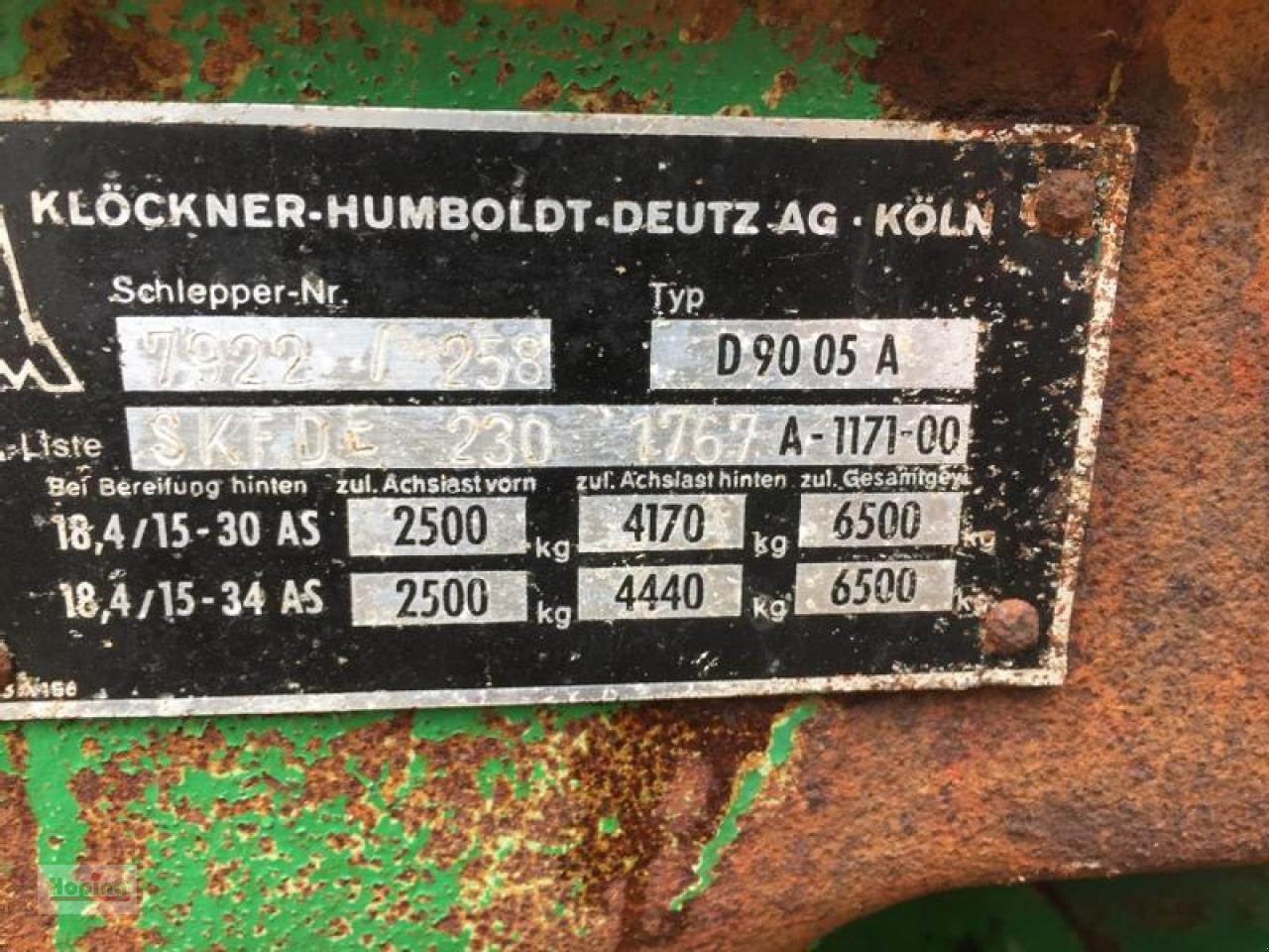 Deutz-Fahr 9005 A - Farm tractor: picture 2 Deutz-Fahr 9005 A - Farm tractor: picture 2