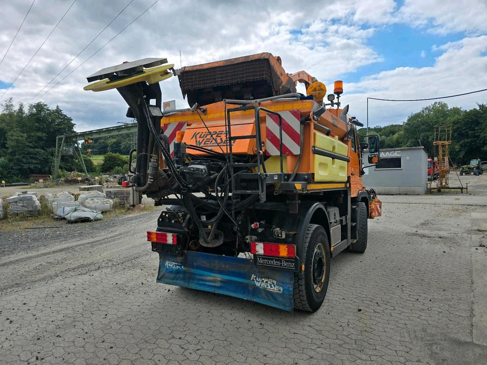 Snow removal vehicle Unimog U400 2013 405/10 405/12 NKS-Z-UGN-43K Bluetec 5 Mercedes-Benz  UGE UGN Mulag MKM700 Mähausleger Böschungsmäher Böschungsmulcher Küpper-Weisser IMS Salzstreuer: picture 6