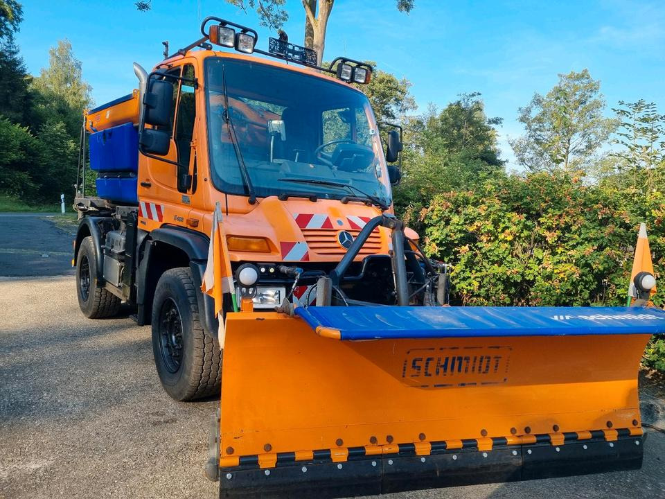Zu Vermieten! Unimog 405 U400 Winterdienst Schmidt Schneepflug Schneeschild Salzstreuer Leasing Miete - Snow removal vehicle: picture 1 Zu Vermieten! Unimog 405 U400 Winterdienst Schmidt Schneepflug Schneeschild Salzstreuer Leasing Miete - Snow removal vehicle: picture 1