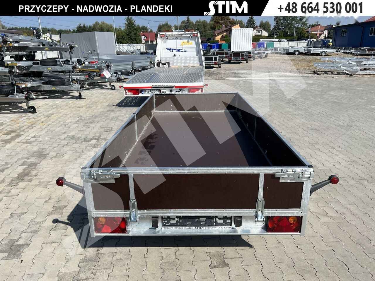 New Car trailer Stim S12-075/3415R + przednia burta otwierana + wzmocnienia ramy: picture 7