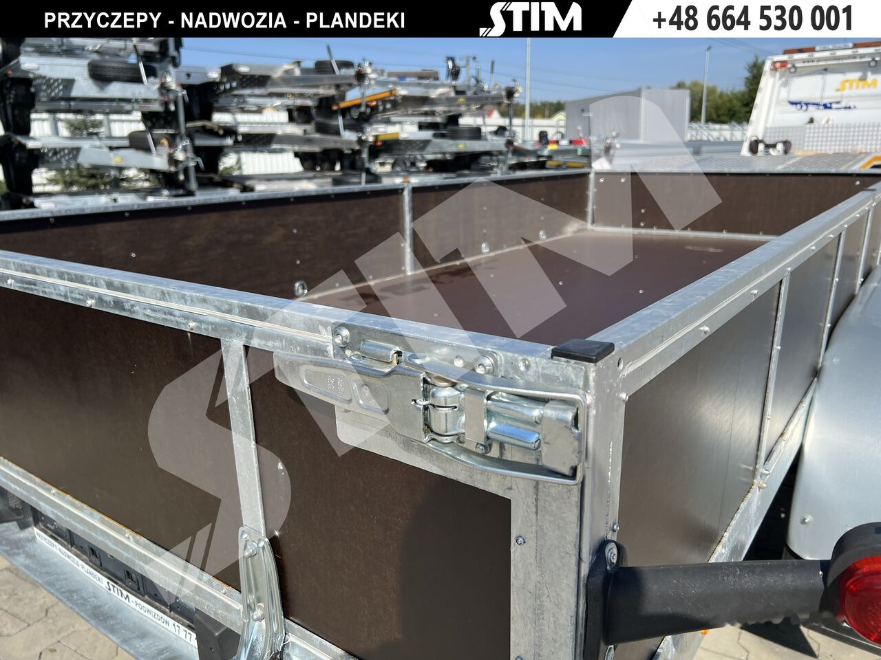 New Car trailer Stim S12-075/3415R + przednia burta otwierana + wzmocnienia ramy: picture 6