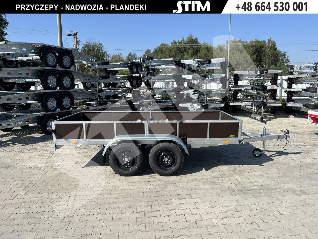 Stim S12-075/3415R + przednia burta otwierana + wzmocnienia ramy - Car trailer: picture 3 Stim S12-075/3415R + przednia burta otwierana + wzmocnienia ramy - Car trailer: picture 3