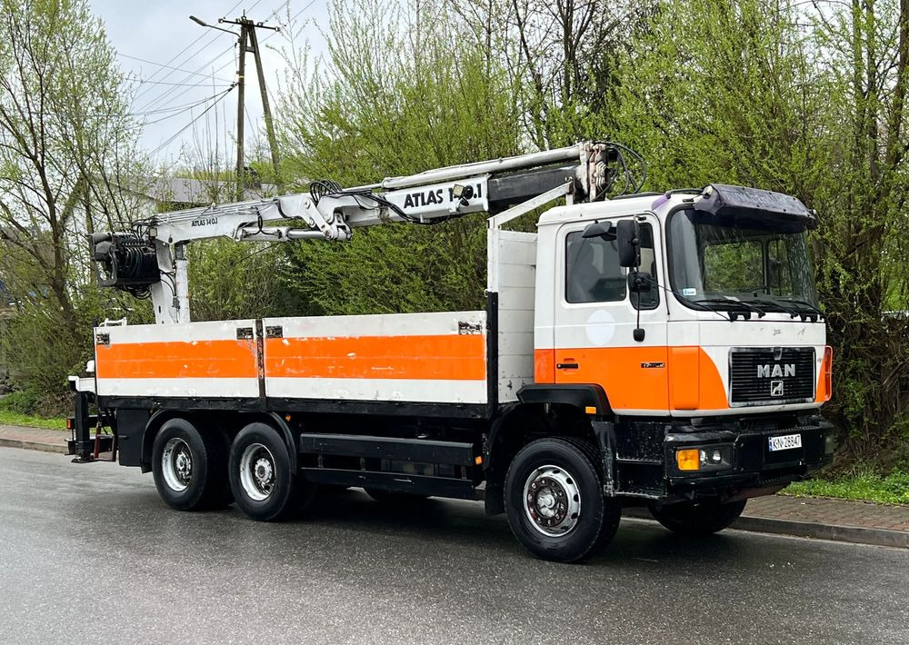 MAN 27-322 MAN 6x4 HDS ATLAS 140 - Dropside/ Flatbed truck: picture 1 MAN 27-322 MAN 6x4 HDS ATLAS 140 - Dropside/ Flatbed truck: picture 1