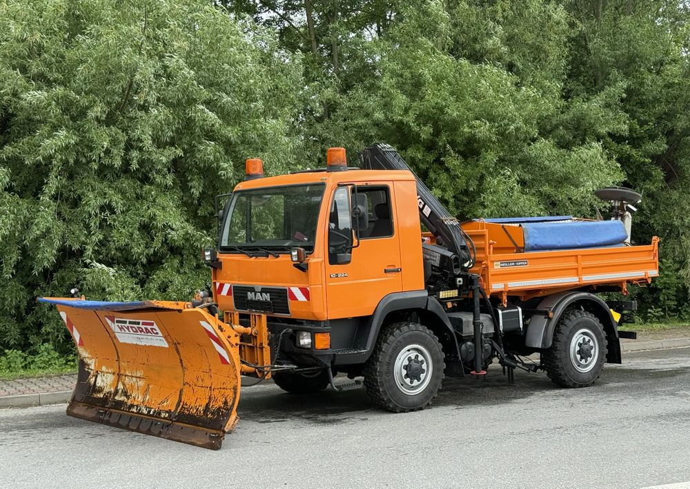 MAN * MAN LE 10.220 *Kiper Wywrotka * 4x4 * Pług Piaskarka * Zimowe Utrzymanie * Sprowadzony * HDS MKG * - Tipper: picture 1 MAN * MAN LE 10.220 *Kiper Wywrotka * 4x4 * Pług Piaskarka * Zimowe Utrzymanie * Sprowadzony * HDS MKG * - Tipper: picture 1