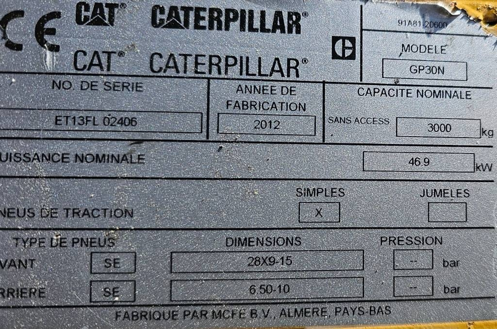 LPG forklift CAT GP 30 N: picture 9