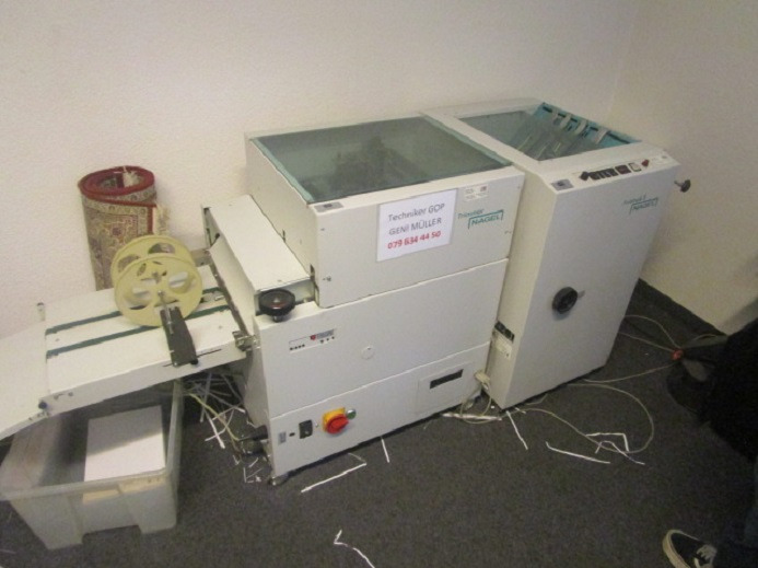 FALZ- UND HEFTMASCHINE NAGEL FOLDNAK 8 MIT TRIMMER - Folding machine: picture 1 FALZ- UND HEFTMASCHINE NAGEL FOLDNAK 8 MIT TRIMMER - Folding machine: picture 1