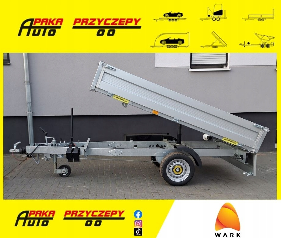 Przyczepa WARK wywrotka DMC 1500 kg 1-wywrot / WARK tipper trailer GVW 1500 kg 1-way tipper - Tipper trailer: picture 1 Przyczepa WARK wywrotka DMC 1500 kg 1-wywrot / WARK tipper trailer GVW 1500 kg 1-way tipper - Tipper trailer: picture 1