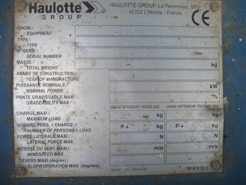 Scissor lift Haulotte Compact 14: picture 9