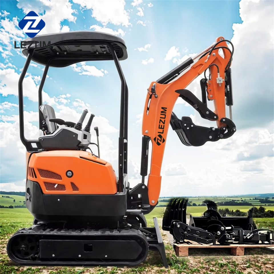 LEZUM DY18 Mini Excavator Digger Miniexcavadora EPA Kubota Engine Mini Excavator For Sale With Mini Excavator Attachment Set - Crawler excavator: picture 2 LEZUM DY18 Mini Excavator Digger Miniexcavadora EPA Kubota Engine Mini Excavator For Sale With Mini Excavator Attachment Set - Crawler excavator: picture 2