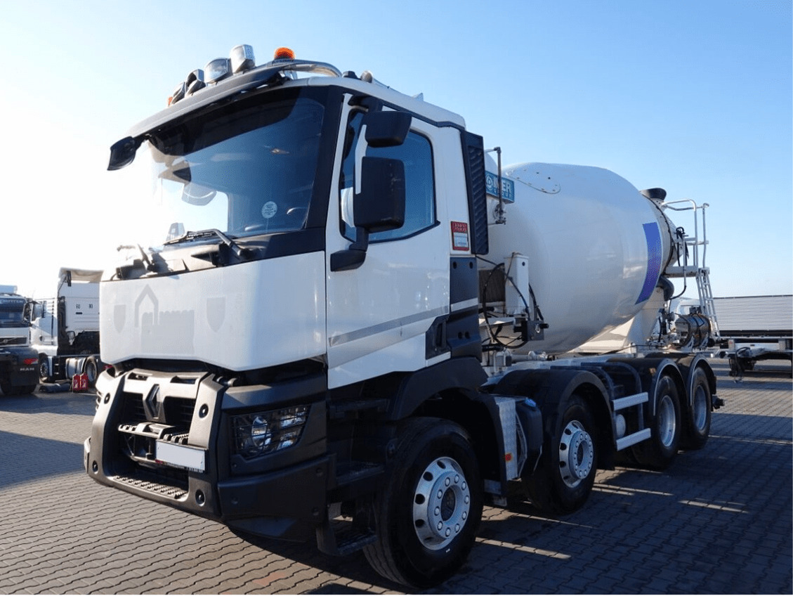 Renault C 430 8×4 Beton Mixer 9m3, TOP !!! - Concrete mixer truck: picture 1 Renault C 430 8×4 Beton Mixer 9m3, TOP !!! - Concrete mixer truck: picture 1