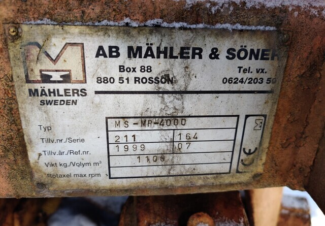Snow plough Mahlers 400cm - Volvo-kiinnike: picture 14