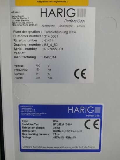 Food processing equipment Henneken glycol cooling unit B3/4: picture 7