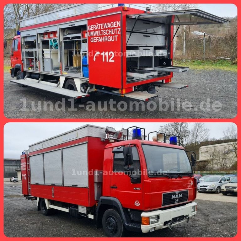 MAN 10.163 L2000 Feuerwehr GWG Nur 6.300km DEPA ELRO/VETTER 10.163 L2000 Feuerwehr GWG Nur 6.300km DEPA ELRO/VETTER - Fire truck: picture 1 MAN 10.163 L2000 Feuerwehr GWG Nur 6.300km DEPA ELRO/VETTER 10.163 L2000 Feuerwehr GWG Nur 6.300km DEPA ELRO/VETTER - Fire truck: picture 1