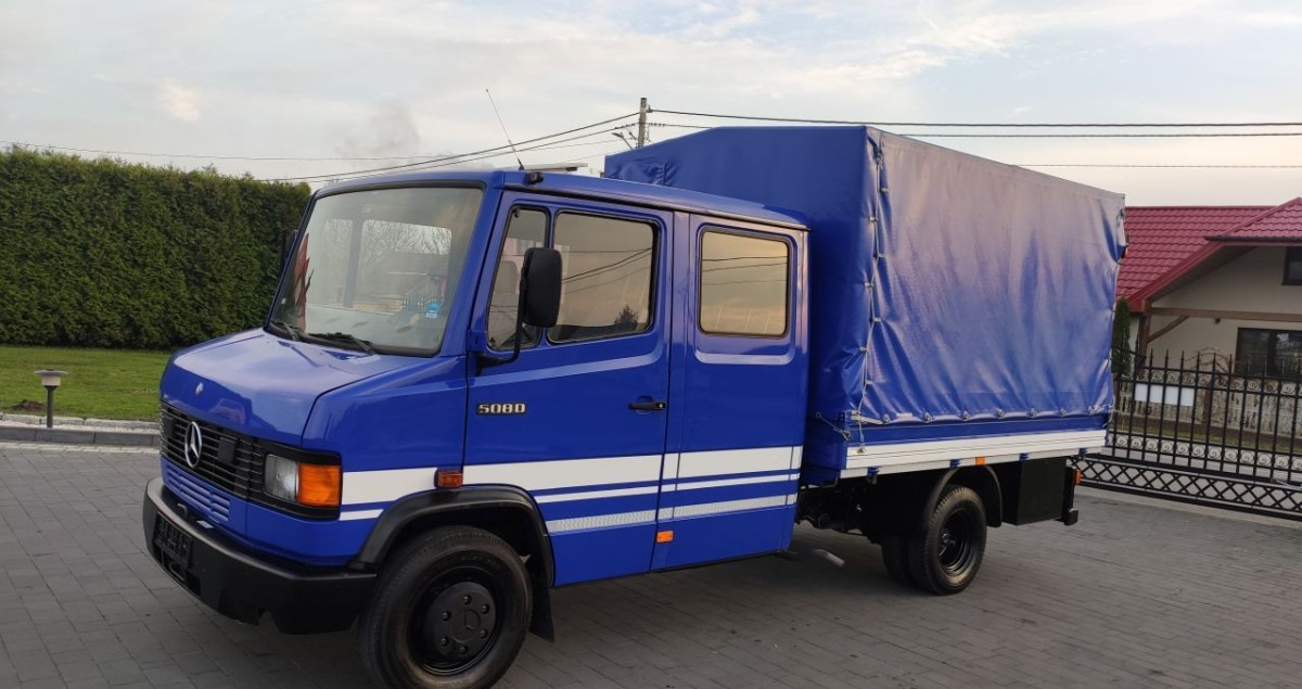 Mercedes-Benz 508D KACZKA Dubel-Kabina 7 osobowy UNIKAT - Curtain side van, Combi van: picture 2 Mercedes-Benz 508D KACZKA Dubel-Kabina 7 osobowy UNIKAT - Curtain side van, Combi van: picture 2
