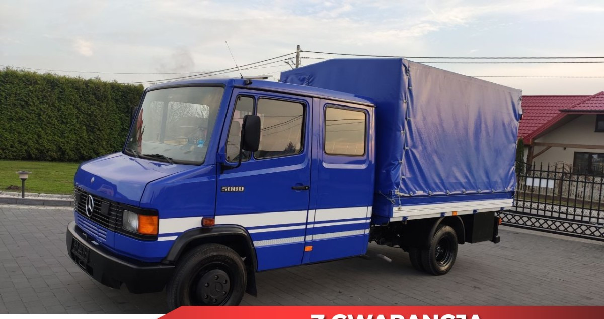 Mercedes-Benz 508D KACZKA Dubel-Kabina 7 osobowy UNIKAT - Curtain side van, Combi van: picture 1 Mercedes-Benz 508D KACZKA Dubel-Kabina 7 osobowy UNIKAT - Curtain side van, Combi van: picture 1