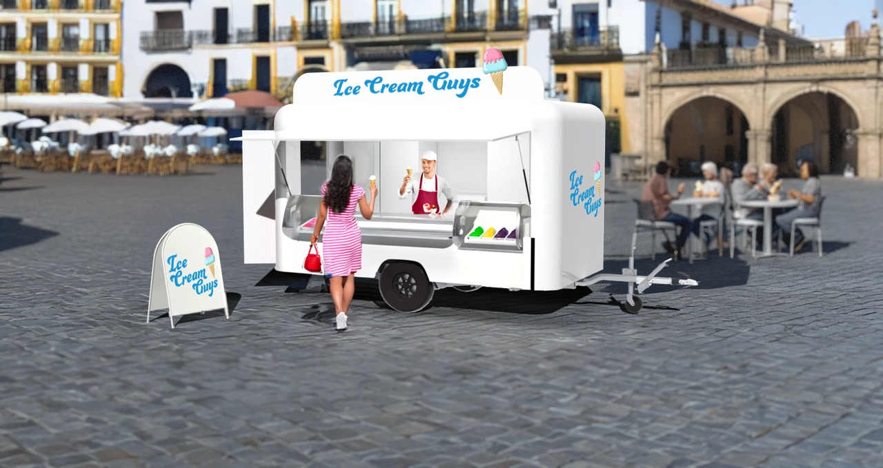 Deli Star Trailer Deli 4000 Ice Cream - EU Standard - Vending trailer: picture 1 Deli Star Trailer Deli 4000 Ice Cream - EU Standard - Vending trailer: picture 1