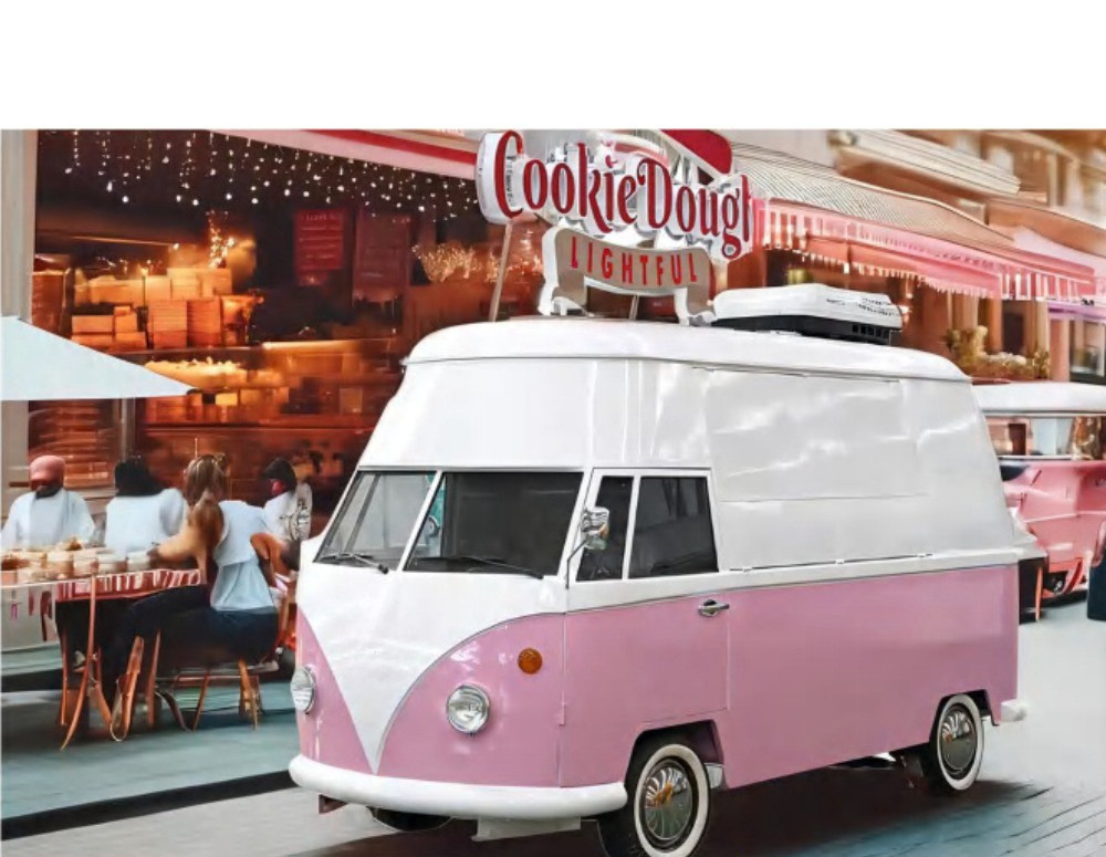 Deli Star Trailer Retro Minivan HR 4300 Electric - EU standards - Vending trailer: picture 3 Deli Star Trailer Retro Minivan HR 4300 Electric - EU standards - Vending trailer: picture 3