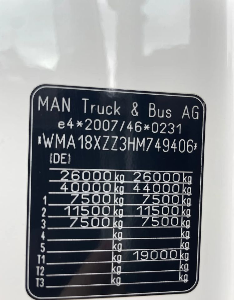 Dropside/ Flatbed truck, Crane truck MAN TGX 26.460 HDS, PALFINGER PK 180002-EH, PILOT!: picture 18