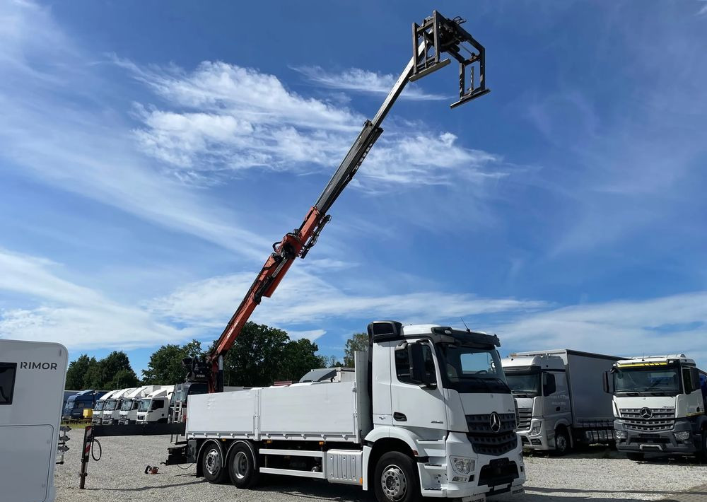 Mercedes-Benz Arocs 2545, HDS ATLAS 186.3 - PILOT - Dropside/ Flatbed truck, Crane truck: picture 1 Mercedes-Benz Arocs 2545, HDS ATLAS 186.3 - PILOT - Dropside/ Flatbed truck, Crane truck: picture 1