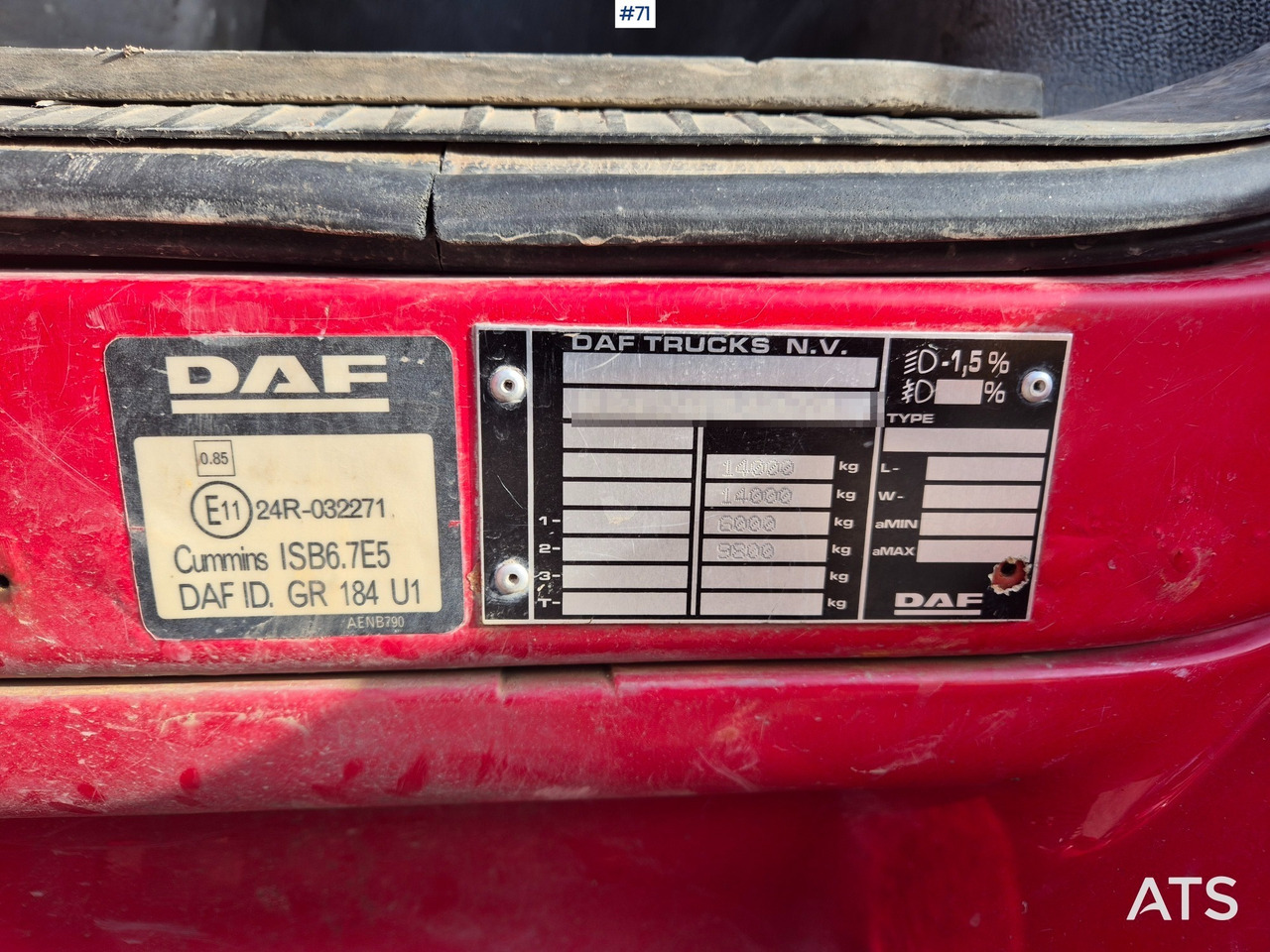 Hook lift truck DAF LF55 Hook pallet: picture 18
