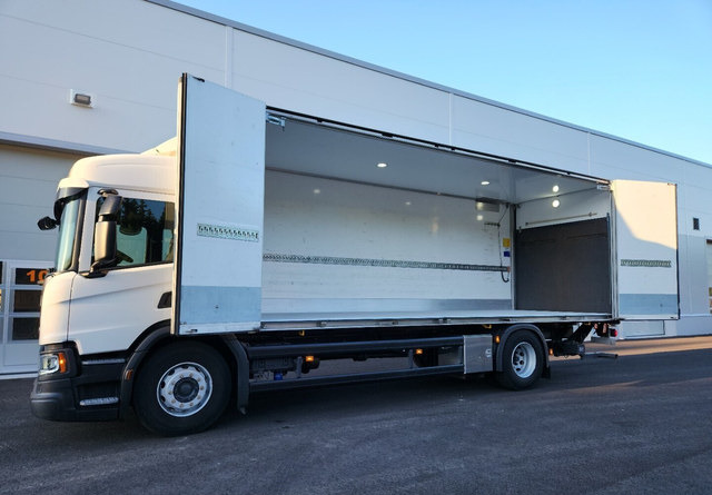 Box truck Scania P280 4x2 Kylkiaukeava kori: picture 11