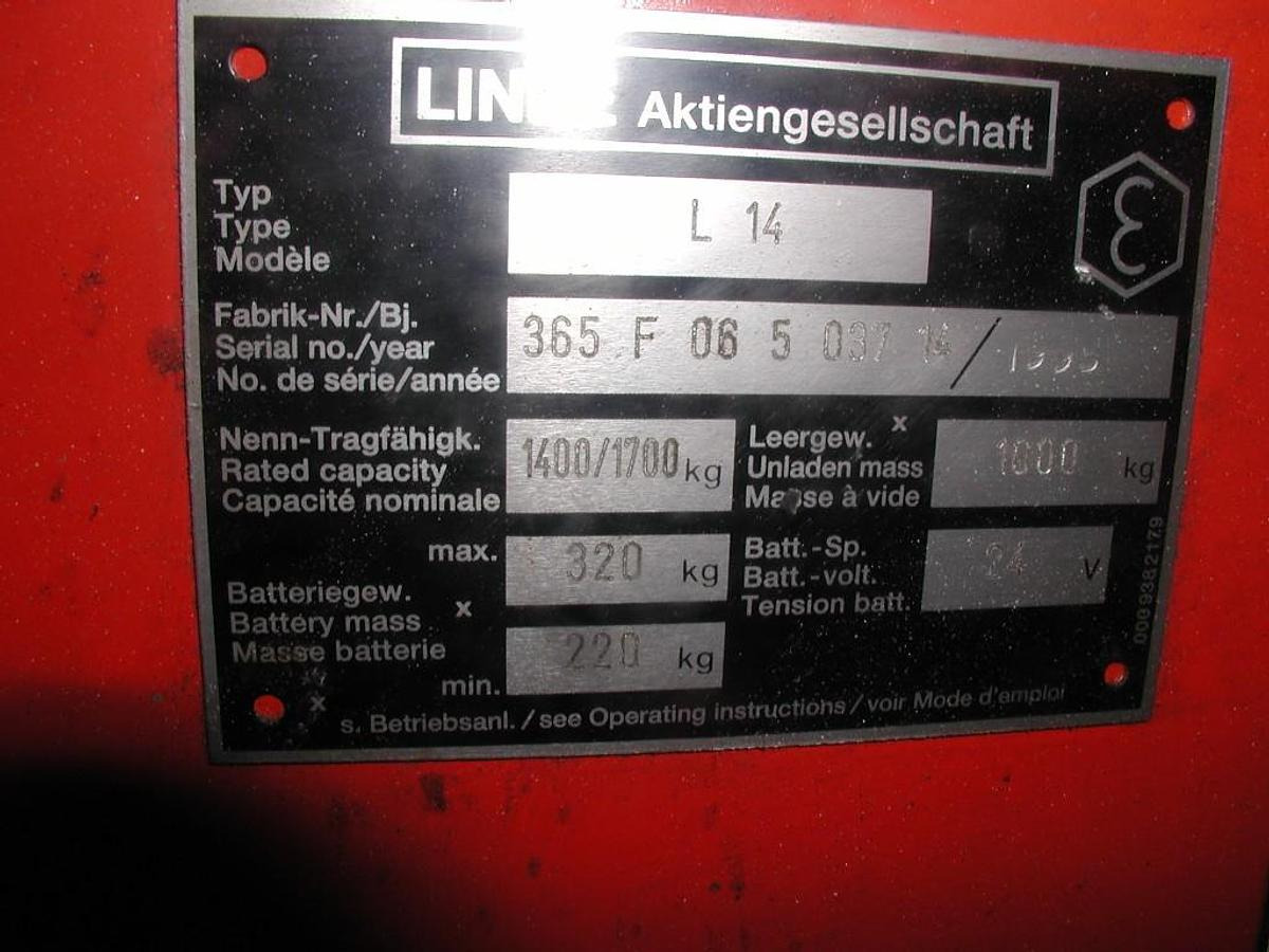 Hochhubwagen LINDE - Stacker: picture 3 Hochhubwagen LINDE - Stacker: picture 3