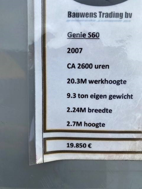 Genie S 60 - Telescopic boom: picture 5 Genie S 60 - Telescopic boom: picture 5