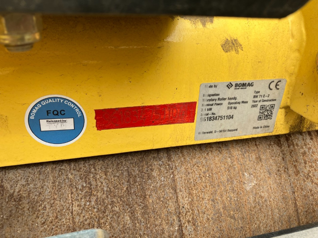 BOMAG CN BW 71 E-2 HATZ STAGE - Roller: picture 4 BOMAG CN BW 71 E-2 HATZ STAGE - Roller: picture 4