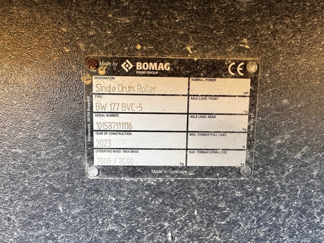 BOMAG DE BW 177 BVC-5 Stage V/Tier 4f - Compactor: picture 2 BOMAG DE BW 177 BVC-5 Stage V/Tier 4f - Compactor: picture 2