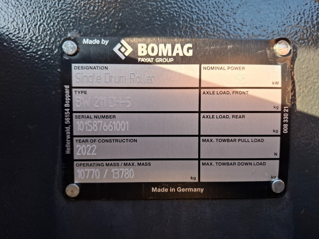 BOMAG DE BW 211 DH-5 Stage IV/TIER4f - Compactor: picture 2 BOMAG DE BW 211 DH-5 Stage IV/TIER4f - Compactor: picture 2