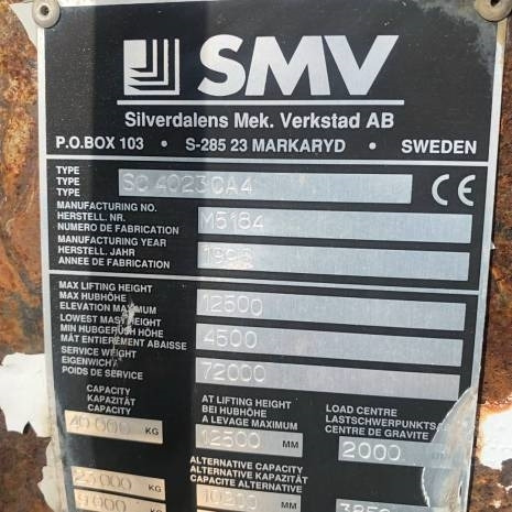 Containertruck SMW 4032 CA Reach Staker - Reach stacker: picture 4 Containertruck SMW 4032 CA Reach Staker - Reach stacker: picture 4