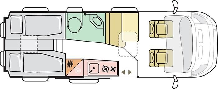 Adria Twin Edition 640 SGX Maxi 132kW*LED*HUBBETT* - Camper van: picture 3 Adria Twin Edition 640 SGX Maxi 132kW*LED*HUBBETT* - Camper van: picture 3