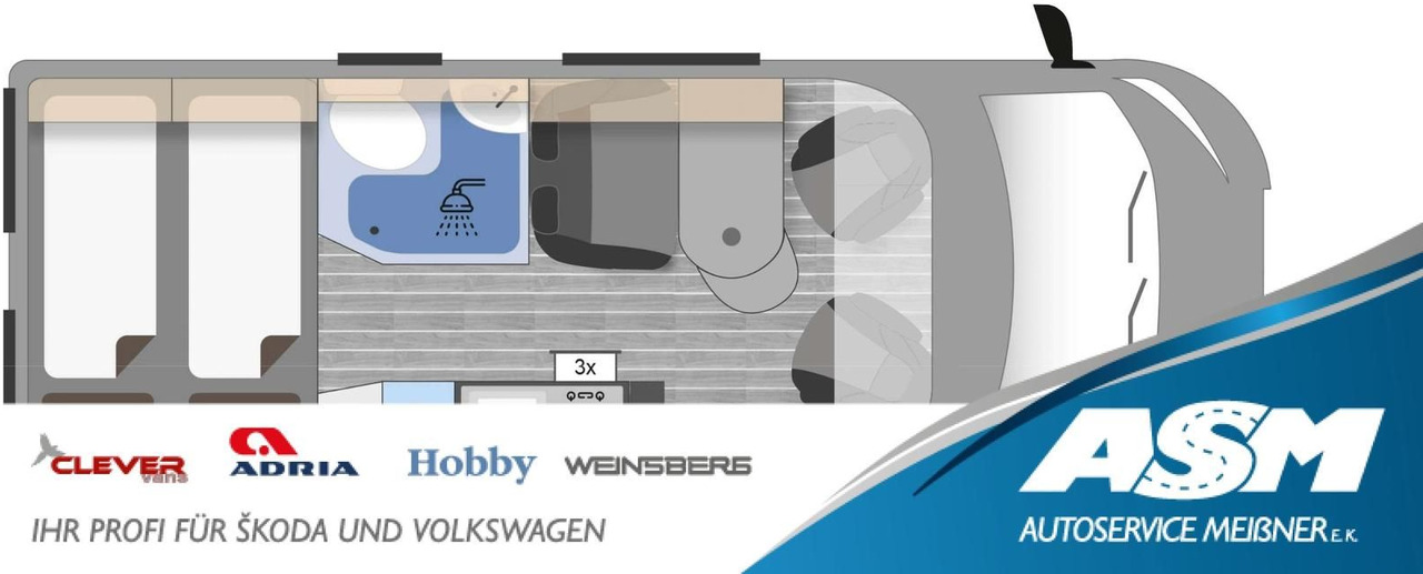 Clever Celebration 600 MJ 24*KLIMAAUTOMATIK*ACC*SOFORT* - Camper van: picture 1 Clever Celebration 600 MJ 24*KLIMAAUTOMATIK*ACC*SOFORT* - Camper van: picture 1