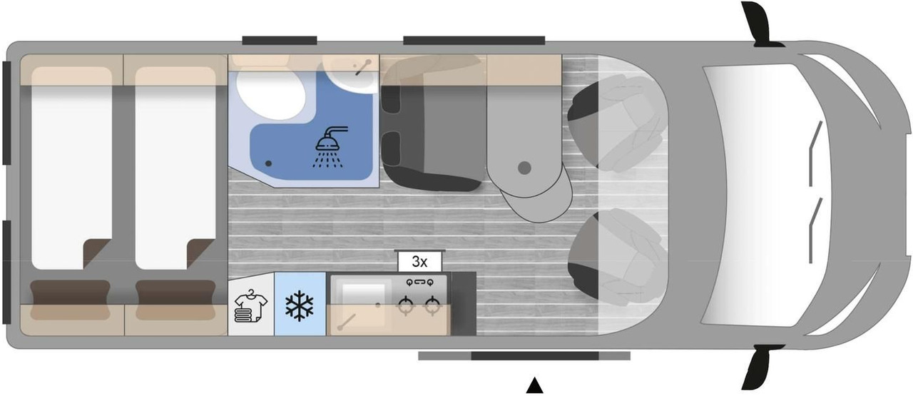Clever Celebration 600 MJ 24*KLIMAAUTOMATIK*ACC*SOFORT* - Camper van: picture 3 Clever Celebration 600 MJ 24*KLIMAAUTOMATIK*ACC*SOFORT* - Camper van: picture 3