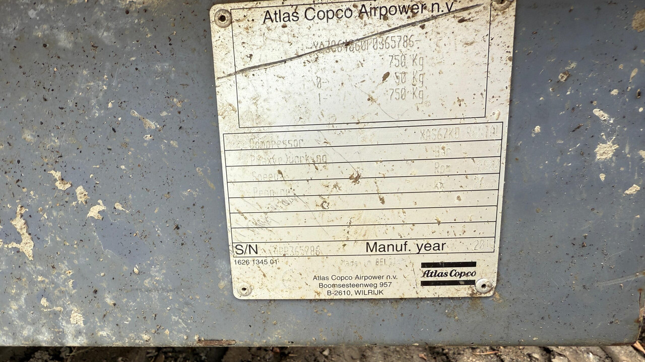 Air compressor ATLAS COPCO XAS67KD: picture 7