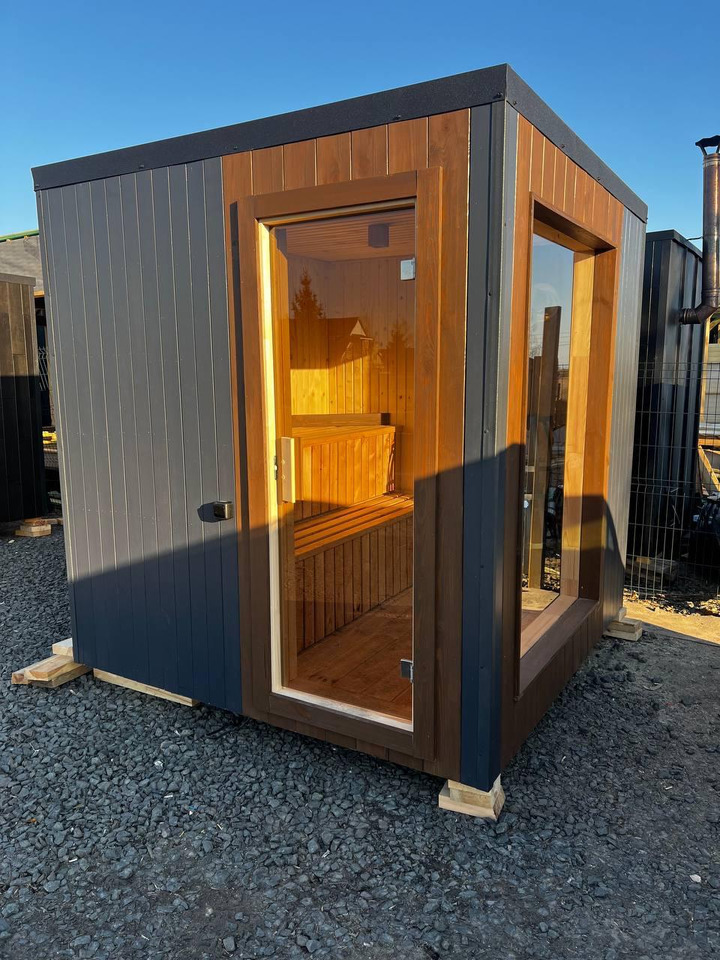 IDEX Sauna 200x220x200 cm – Compact Outdoor or Indoor Sauna Cabin Mobile Sauna - Construction container: picture 1 IDEX Sauna 200x220x200 cm – Compact Outdoor or Indoor Sauna Cabin Mobile Sauna - Construction container: picture 1