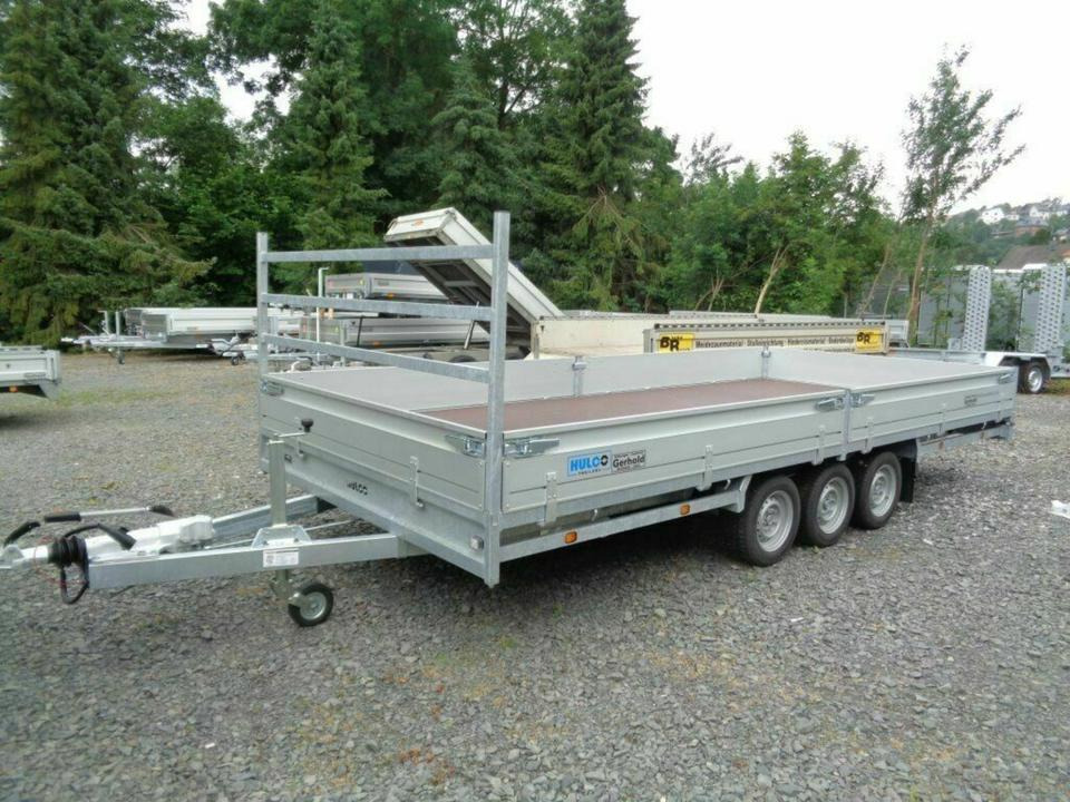 Hulco - PKW Anhänger Tridem, 3,5 to Leihanhänger Mietfahrzeug 5m - Dropside/ Flatbed trailer: picture 3 Hulco - PKW Anhänger Tridem, 3,5 to Leihanhänger Mietfahrzeug 5m - Dropside/ Flatbed trailer: picture 3