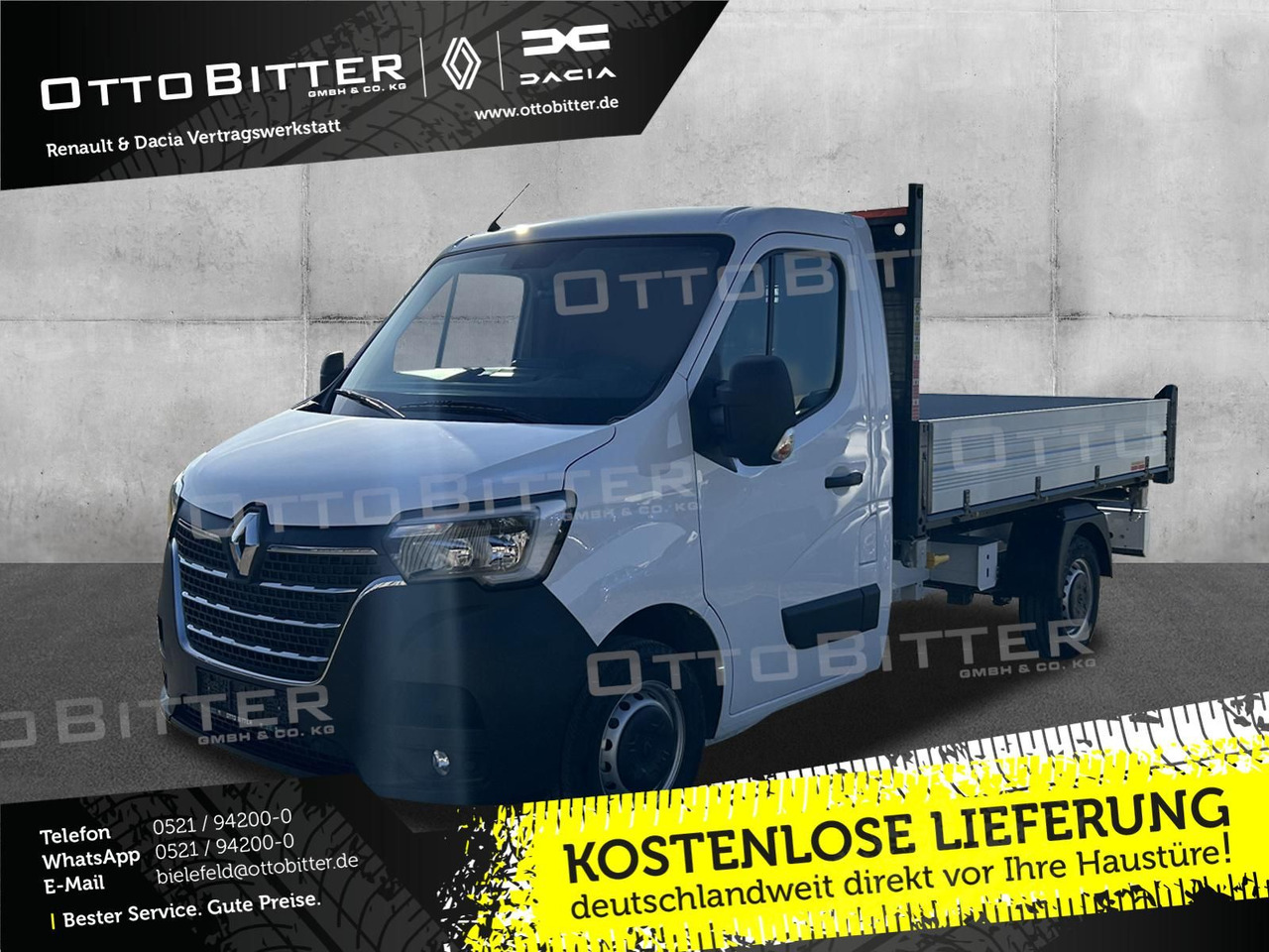 Renault Master FWD dCi165 3,5t L2 Dreiseitenkipper - Flatbed van: picture 1 Renault Master FWD dCi165 3,5t L2 Dreiseitenkipper - Flatbed van: picture 1