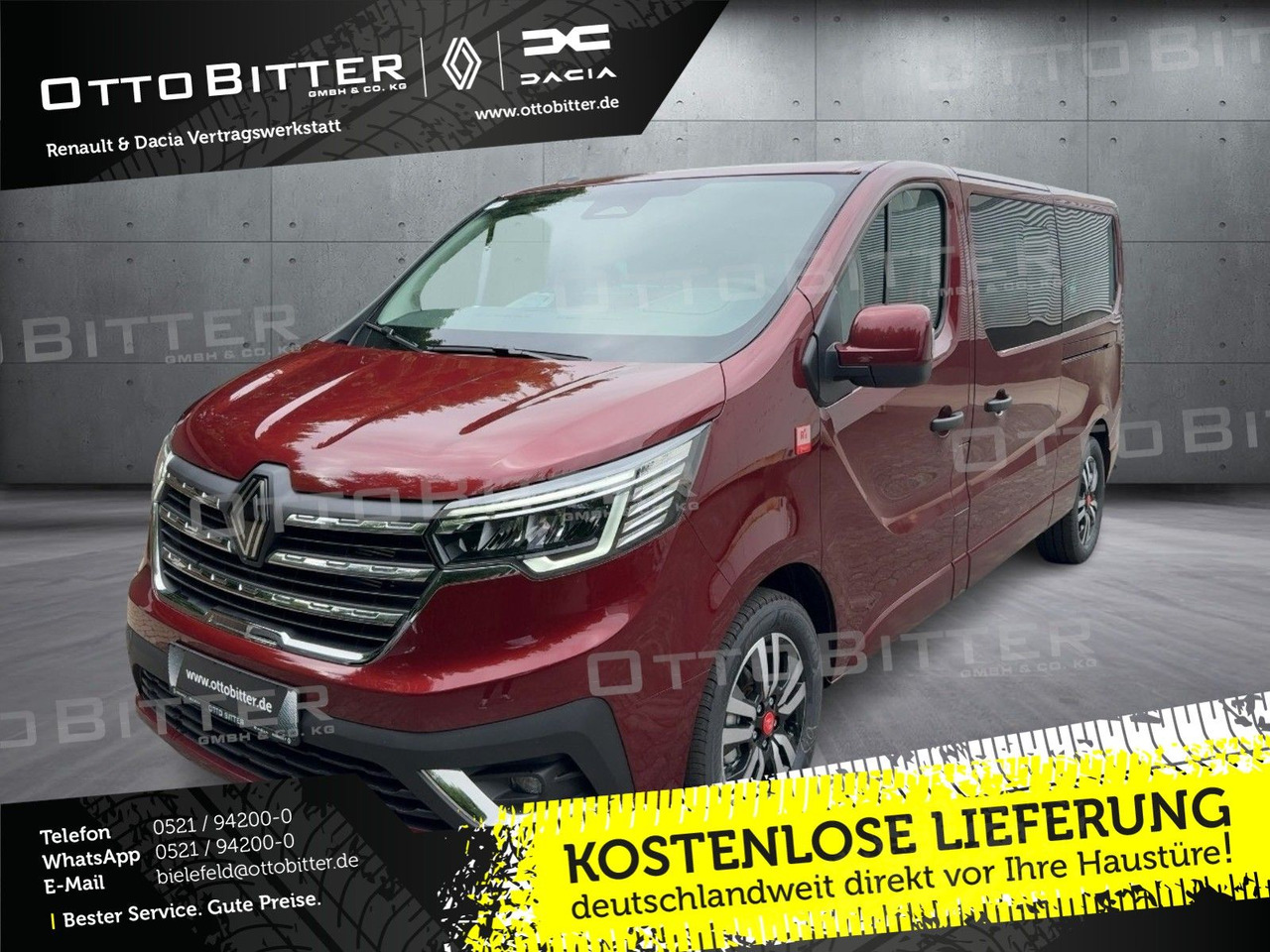 Renault Trafic Grand RED EDITION L2H1 dCi150 9-AUTOMATIK - Passenger van: picture 1 Renault Trafic Grand RED EDITION L2H1 dCi150 9-AUTOMATIK - Passenger van: picture 1