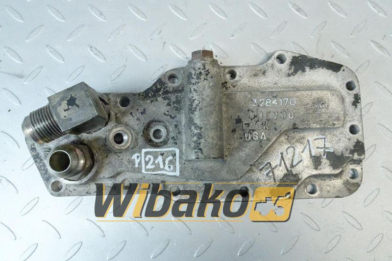 Oil cooler housing for engine Komatsu SAA6D102E-2 3284170 - Oil cooler for Construction machinery: picture 1 Oil cooler housing for engine Komatsu SAA6D102E-2 3284170 - Oil cooler for Construction machinery: picture 1