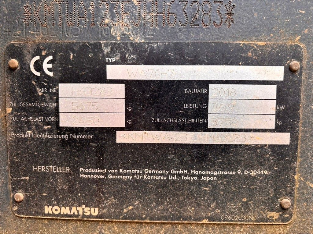 Komatsu WA70-7 - Wheel loader: picture 5 Komatsu WA70-7 - Wheel loader: picture 5