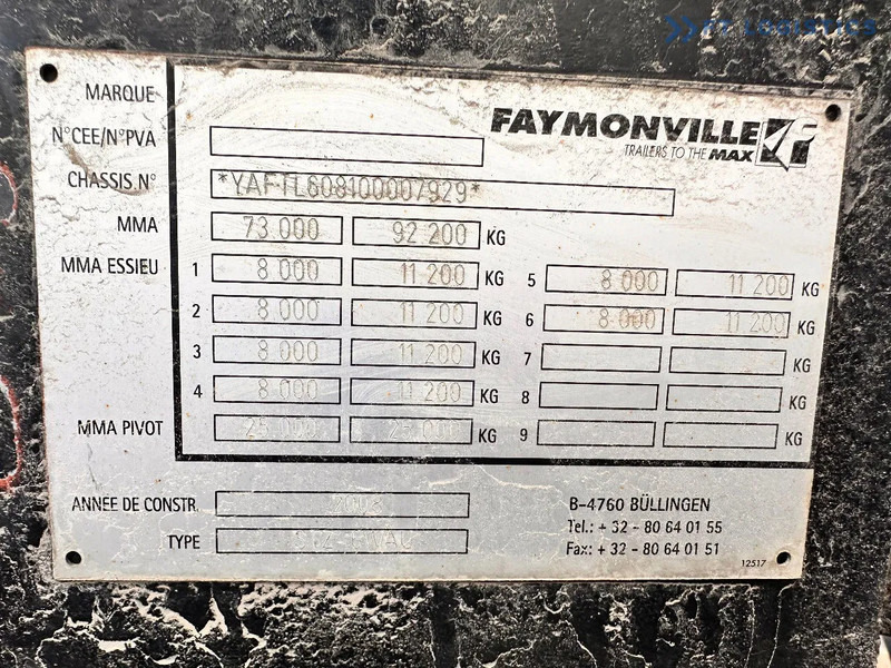 Faymonville FAYMONVILLE STZ-6WAU – 6 AXLES – 92.2T GVW – 73T PAYLOAD – HYDRAULIC RAMPS – EXCELLENT CONDITION! - Low loader semi-trailer: picture 3 Faymonville FAYMONVILLE STZ-6WAU – 6 AXLES – 92.2T GVW – 73T PAYLOAD – HYDRAULIC RAMPS – EXCELLENT CONDITION! - Low loader semi-trailer: picture 3