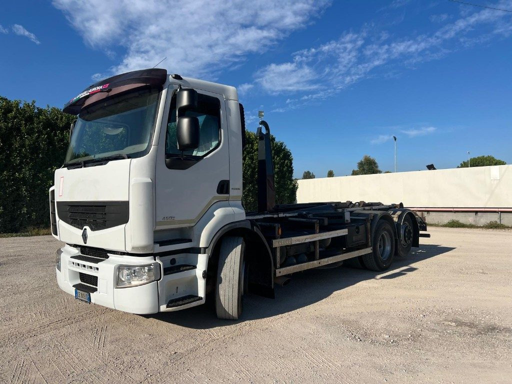 RENAULT PREMIUM 450 SCARRABILE FULL PNEUMATICO - Hook lift truck: picture 2 RENAULT PREMIUM 450 SCARRABILE FULL PNEUMATICO - Hook lift truck: picture 2