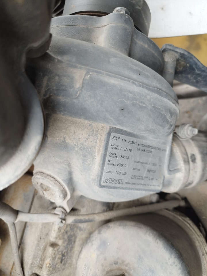 DAF Paccar MX 265 U1 DAF CF - Engine for Truck: picture 3 DAF Paccar MX 265 U1 DAF CF - Engine for Truck: picture 3