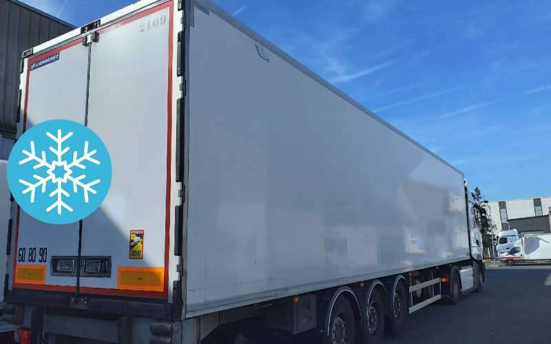 Semi-remorque 3 Essieux FRIGO 38 TONNES CAISSE LAMBERET GROUPE CARRIER VECTOR 1550 - Refrigerator semi-trailer: picture 1 Semi-remorque 3 Essieux FRIGO 38 TONNES CAISSE LAMBERET GROUPE CARRIER VECTOR 1550 - Refrigerator semi-trailer: picture 1