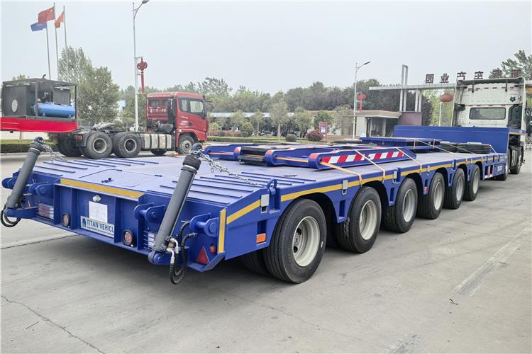 TITAN 6 Axle 120 Ton Extendable Low Loader Trailer for Sale Price - Low loader semi-trailer: picture 3 TITAN 6 Axle 120 Ton Extendable Low Loader Trailer for Sale Price - Low loader semi-trailer: picture 3