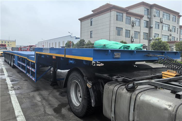 TITAN 6 Axle 54m Telescopic Flatbed Trailer for Sale In Angola - Dropside/ Flatbed semi-trailer: picture 2 TITAN 6 Axle 54m Telescopic Flatbed Trailer for Sale In Angola - Dropside/ Flatbed semi-trailer: picture 2