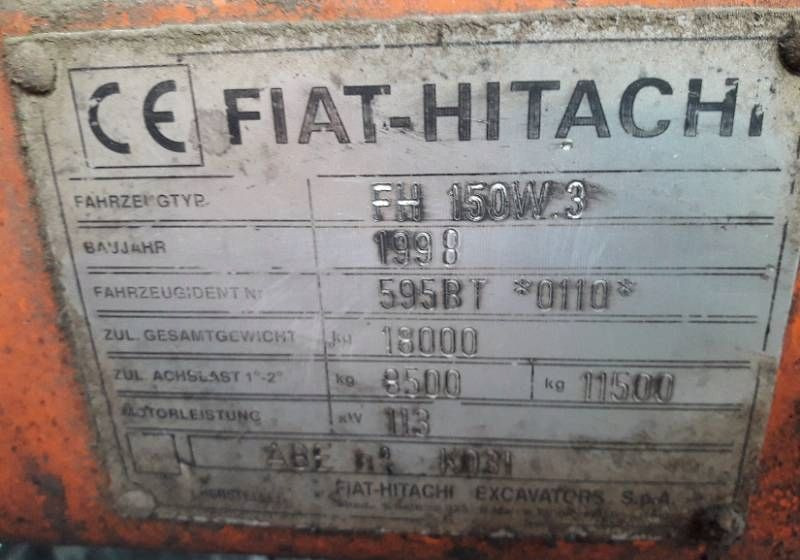 FIAT Hitachi FH 150W3 zwolnica 10 srub - Body and exterior: picture 2 FIAT Hitachi FH 150W3 zwolnica 10 srub - Body and exterior: picture 2